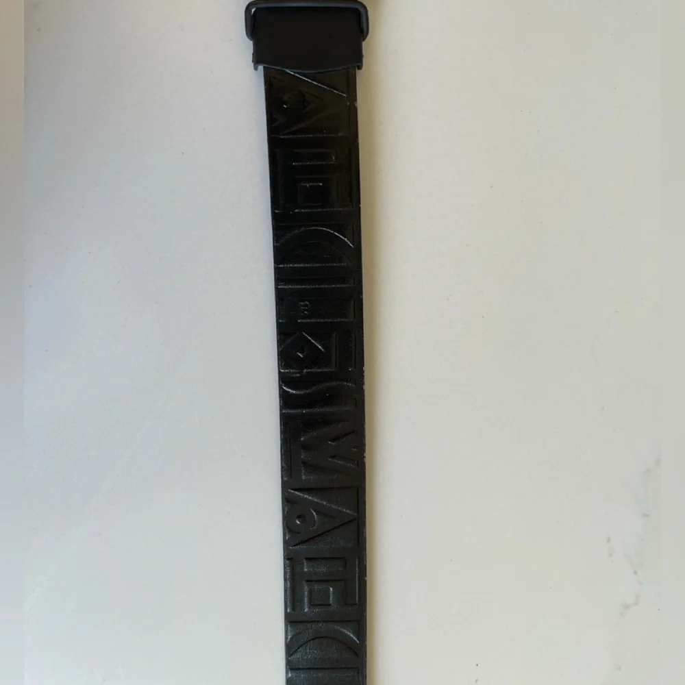 VINTAGE SWATCH Black leather belt, Women’s small - 29-37